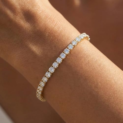 Pompeii 7 Ct T.W. Round Lab Grown Diamond Tennis Bracelet 14K White Gold 7" (G,VS2)
