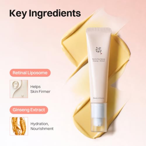 Beauty of Joseon Revive Eye Serum with Retinal Niacinamide Peptide for Face Under Eyes Wrinkles Dark Circles Moisturizer Cream Korean Skincare 30ml, 1.01 fl.oz * 2pack