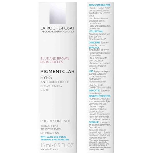 La Roche-Posay Pigmentclar Eye Cream with Caffeine for Dark Circles, 0.5oz