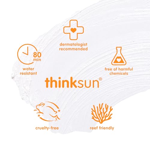 Thinkbaby Baby Sunscreen Stick for Sensitive Skin SPF 30, 0.64oz, Vegan