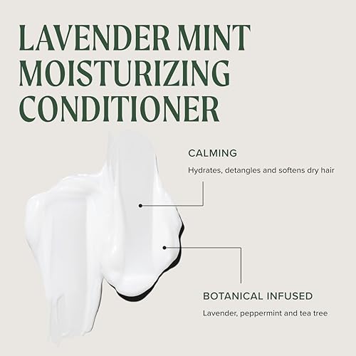 Tea Tree Lavender Mint Moisturizing Conditioner, Hydrates + Soothes, For Coarse + Dry Hair, 10.14 fl. oz.