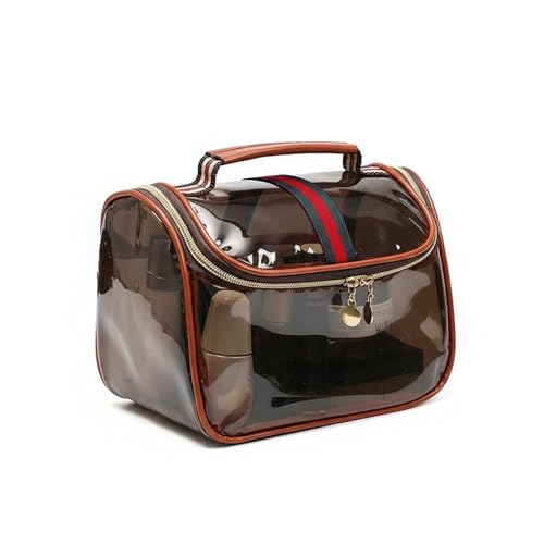ANIS · KEBBR Retro Cosmetic Bag Large-Capacity Waterproof Transparent Zipper Cosmetic Bag - Luxury Women's Cosmetics Storage Bag Ladies Travel Storage Bag