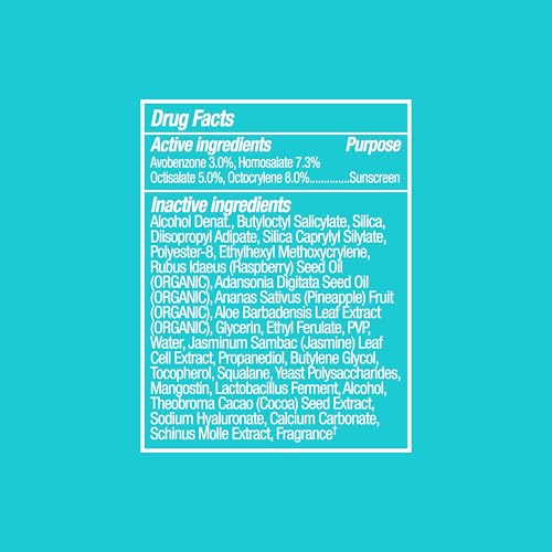 COOLA SunBlur Matte Makeup Setting Spray SPF 50, Face Sunscreen, 1 fl oz