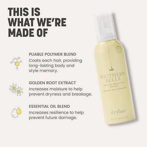 Drybar Southern Belle Volume-Boosting Mousse, Travel Size 1.9 oz