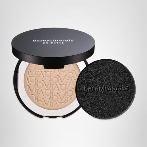 bareMinerals Original Pressed Powder Foundation, Medium Beige 12, 0.3 oz