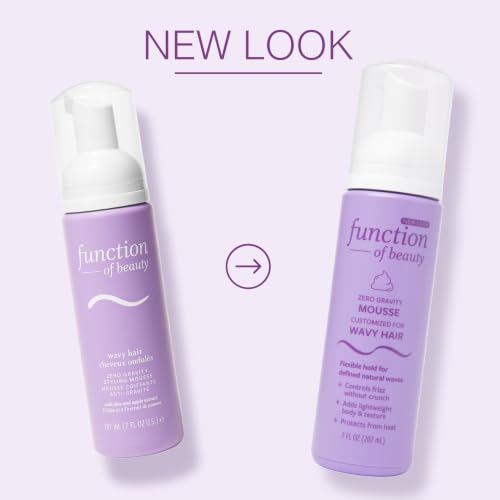Function of Beauty Wavy Hair Mousse for Styling - Anti-Frizz Hair Styler