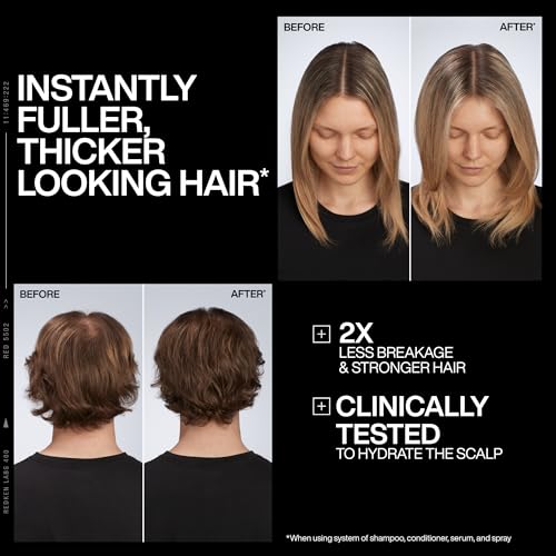 Redken Acidic Grow Full Scalp & Hair Serum – For Thicker Hair, 3.4 Fl Oz
