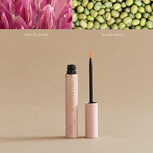 VEGAMOUR GRO Lash Serum, Vegan & Prostaglandin-Free - Peptides & Phytoactives for Fuller-Looking Lashes, Safe for Daily Use, Cruelty-Free