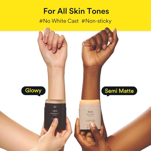 Abib Airy Sunstick Protection Bar DUO SPF50+ Broad Spectrum, Semi-Matte Sunscreen Stick for Oily & Combination Skin, No White Cast, Water-Resistant, Korean Sunscreen, 0.81 oz / 23 g, 2 Count