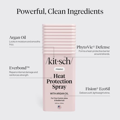 Kitsch Heat Protection Spray for Hair - With Argan Oil 6.8oz