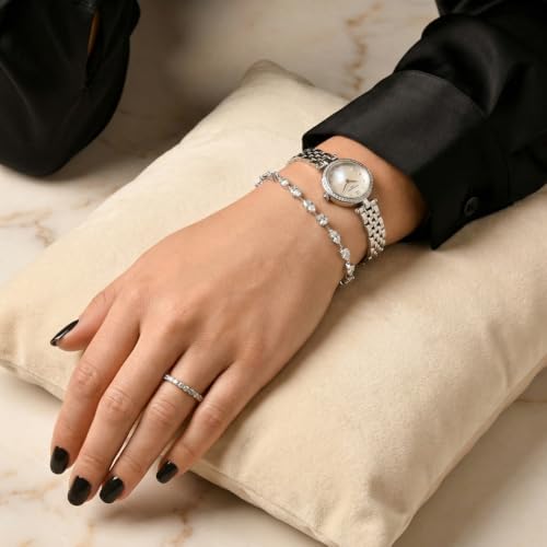 Pompeii 5Ct Mixed Cut Diamond Tennis Bracelet 7" 14k White Gold Lab Grown - Size 7 (EF,VS)