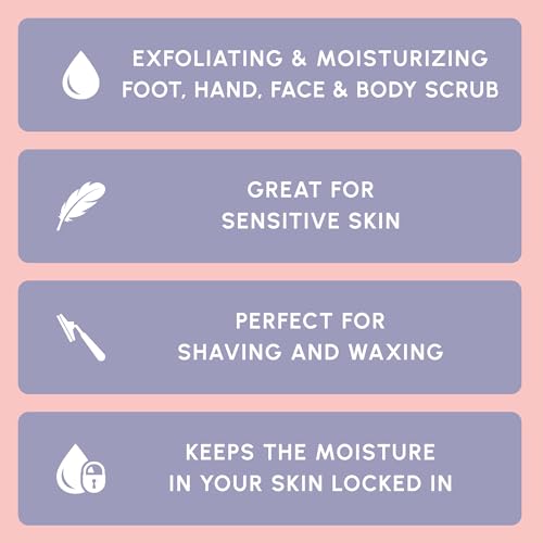 Brooklyn Botany Himalayan Salt Body Scrub - Moisturizing and Exfoliating Body, Face, Hand, Foot Scrub - Fights Stretch Marks, Fine Lines, Wrinkles - Great Gifts for Women & Men - 10 oz