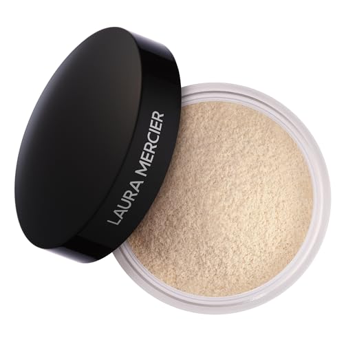 Laura Mercier Translucent Loose Setting Powder - Blurring + Finishing Powder with 24HR Matte Finish - Long-Wear Shine Control Face Makeup for Mature, Sensitive & Oily Skin Types (1 oz)