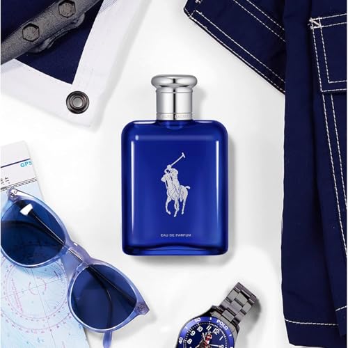 Ralph Lauren Polo Blue Eau de Parfum Aquatic Woody Mens Cologne - 4.2 Fl Oz