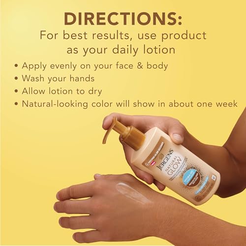 Jergens Natural Glow Hydra Gel Self Tanner, Medium to Deep, 8.3 fl oz
