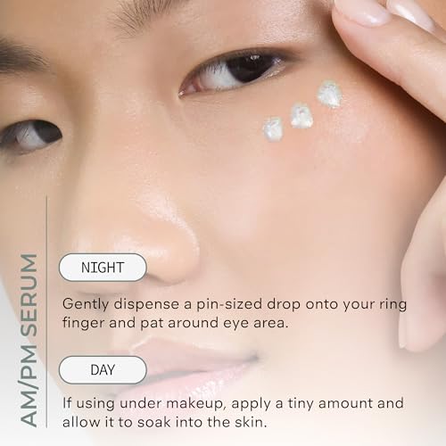 COSMEDIX Under Eye Serum for Dark Circles & Puffiness, Opti Crystal - Lifting & Firming Liquid Serum for Fine Lines & Wrinkles - Brightening, Moisturizing, & Hydrating Anti Aging Eye Puffy Bags Serum