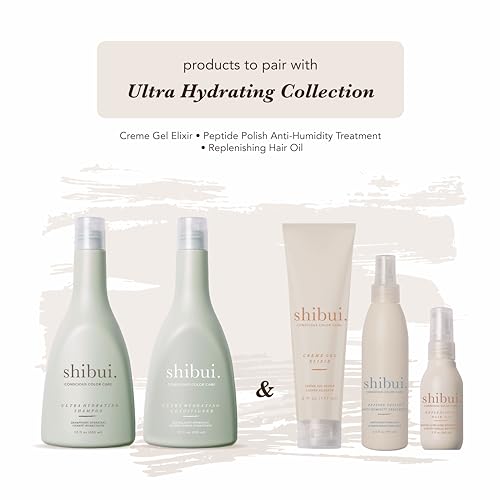 SHIBUI Ultra Hydrating Shampoo with Camellia & Lemongrass Oils, 12 Fl Oz