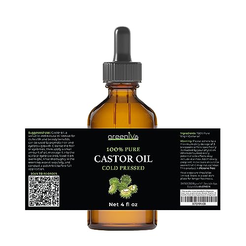 GreenIVe 100% Pure Castor Oil, 4 Fl oz