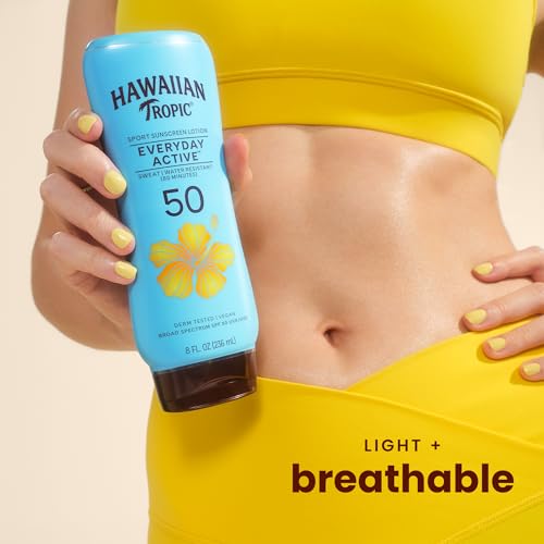 Hawaiian Tropic Everyday Active SPF 50 Sunscreen Lotion, 8 Fl Oz