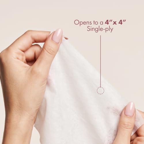 Intrinsics Petite Silken 2x2 Esthetic Wipes (200 Count) | 4-Ply Premium Lint-Free Facial Wipes & Cotton Pads for Face | Low-Absorbency Face Pads for Toner & Makeup Removal