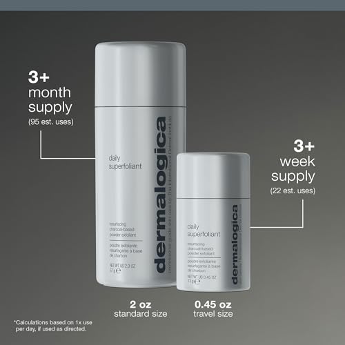 Dermalogica Daily Superfoliant, Charcoal Face Exfoliator, Refill, 2 oz