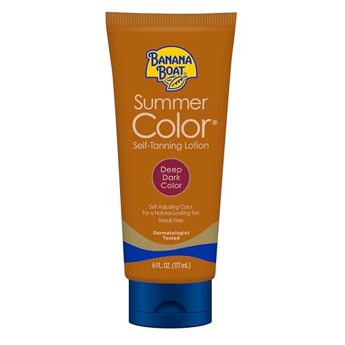 Banana Boat Summer Color Self Tanning Lotion, Dark Self Tanner, 6 Fl Oz