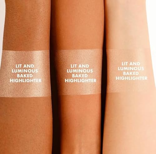 ICONIC LONDON Lit and Luminous Baked Highlighter | Pressed Powder, 0.56 oz