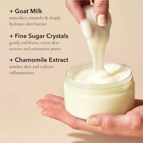 Dionis Whipped Goat Milk Body Scrub, Milk & Honey, 8 oz