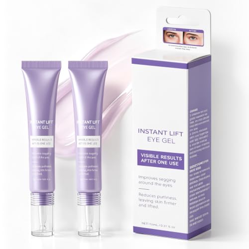 2PCS Eye Cream–Under Eye Firming Cream,Hydrating & Refreshing Eye Gel for Puffy Eyes, 15mL Fast-Absorbing Eye Serum for Men and Women