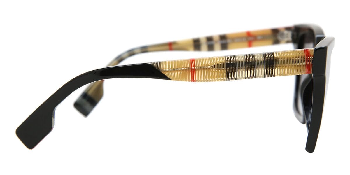 BURBERRY Women's Be4335 Maple Square Sunglasses, Black/Grey Gradient, One Size
