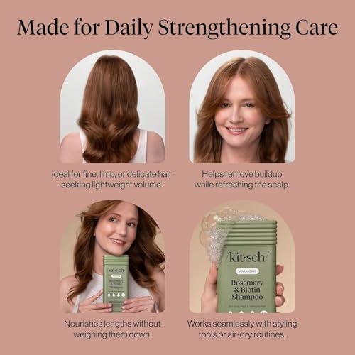 Kitsch Rosemary & Biotin Shampoo for Hair Growth – Made in USA, 12.3 oz