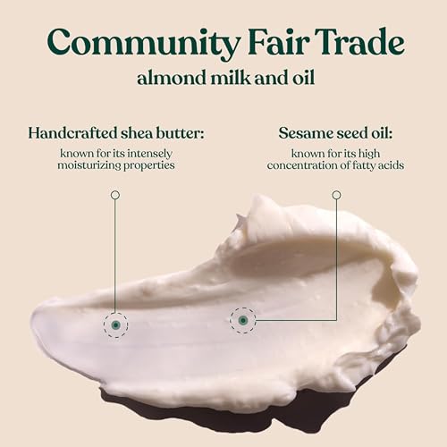 The Body Shop Body Butter | 96hr Nourishing Moisture for Dry Skin | Non-Greasy with Shea Butter for Smoother Softer Skin, Vegan, 200 ml / 6.4 oz (Almond Milk)