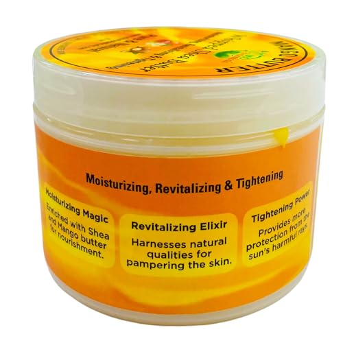 Mine Botanicals Whipped Body Butter with Mango Butter 8 oz, Moisturizing, Nourishing