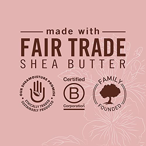 Shea Moisture Coconut & Hibiscus Massage Oil and Body Oil for Dry Skin, Bath Oil with Coconut Oil and Vitamin E Oil for Skin, 8 oz