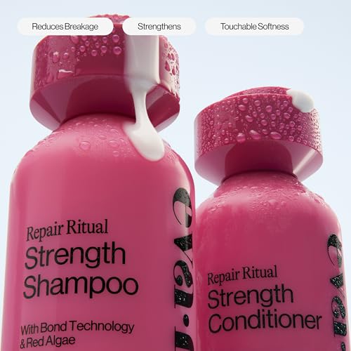 Eva NYC Ritual Repair Conditioner - Protect + Strengthen Dry, Damaged Hair with Bond Technology - Reduce Breakage - Color-Safe Formula with Red Algae - Orange Zest + Sage Scent - 10 fl oz