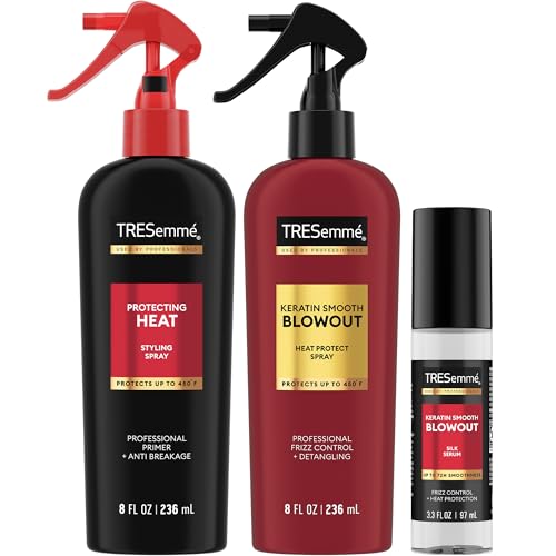 TRESemmé Blowout Heat Protectant Spray, Serum & Styling Spray Trio