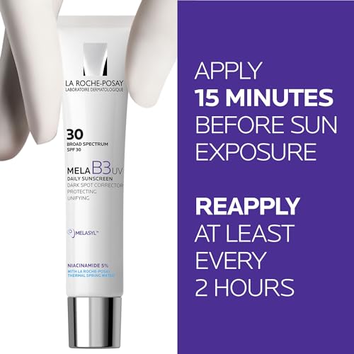 La Roche-Posay Mela B3 UV Face Sunscreen SPF 30 with Niacinamide, 1.35oz