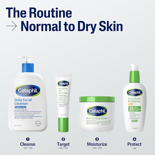 Cetaphil Daily Facial Cleanser, Oily & Combination Skin, 16oz