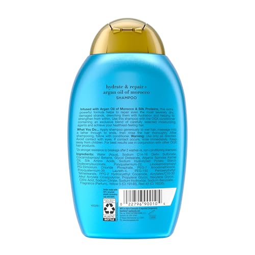 OGX Hydrate & Repair + Argan Oil of Morocco Shampoo, 13 fl oz