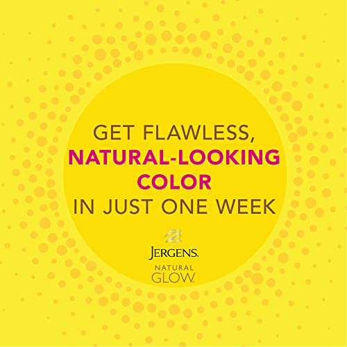 Jergens Natural Glow In Shower Lotion, Self Tanner for Fair to Medium Skin Tone, Sunless Tanning Wet Skin Lotion for Gradual, Flawless Color, 7.5 Ounce (Packaging May Vary)