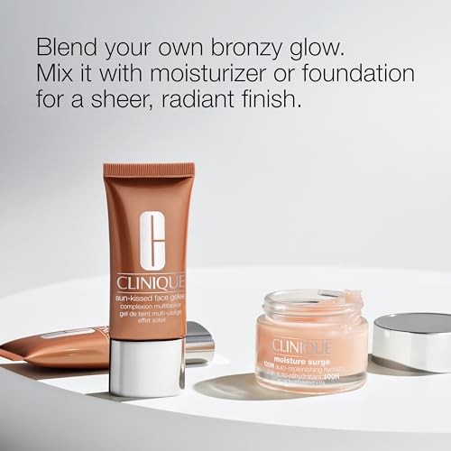 Clinique Sun-Kissed Face Gelee Complexion Multitasker Bronzing Drops | Skin Tint & Liquid Bronzer, 1 Fl Oz