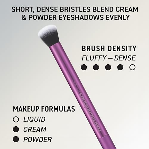 Real Techniques 6 Piece Everyday Essentials Makeup Brush Set, Includes 4 Brushes & 2 Makeup Sponges for Foundation, Blush, Bronzer, Contour, Eyeshadow & Powder, Travel Gift Set, Cruelty-Free & Vegan
