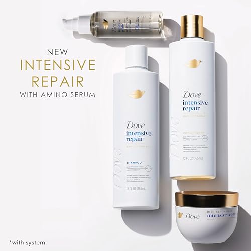 Dove Shampoo Intensive Repair for Damaged Hair with Bio-Protein Care Technology and Amino Serum 12 Fl Oz