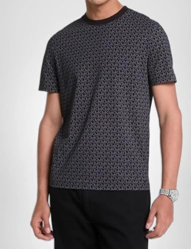 Michael Kors Men's MK Signature T-Shirt, Black, S
