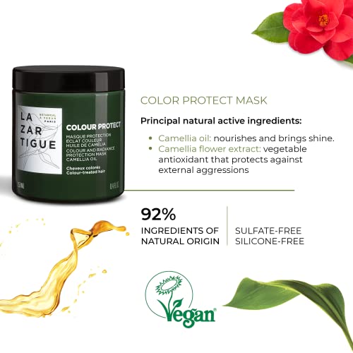 Lazartigue Color Protect Radiance Mask for Color-Treated Hair, 8.4 Fl Oz