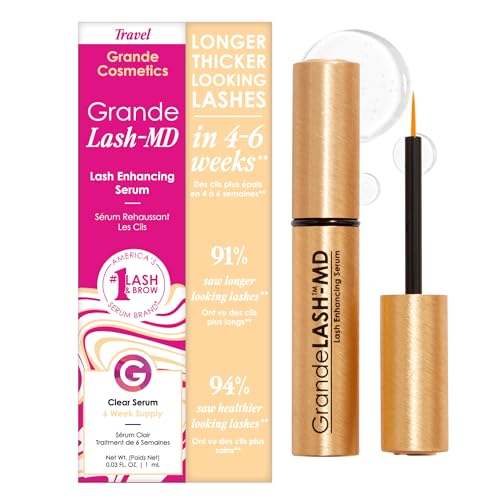 Grande Cosmetics GrandeLASH-MD Lash Enhancing Serum, 1mL, 6-Week Supply