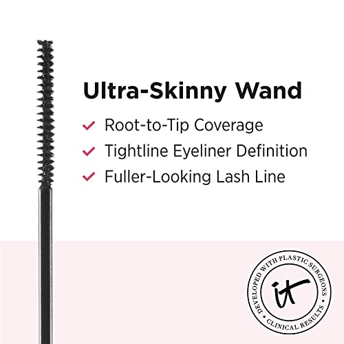 IT Cosmetics Tightline 3-in-1 Black Eyeliner + Primer + Lengthening Mascara