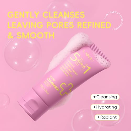 LAIKOU 5 in 1 Skin Care Set, Glow up Gift Set for Women, Skincare Gift Set