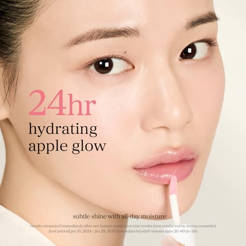 NOONI Korean Lip Oil - Applepeony - Plumping & Hydrating Tinted Lip Gloss