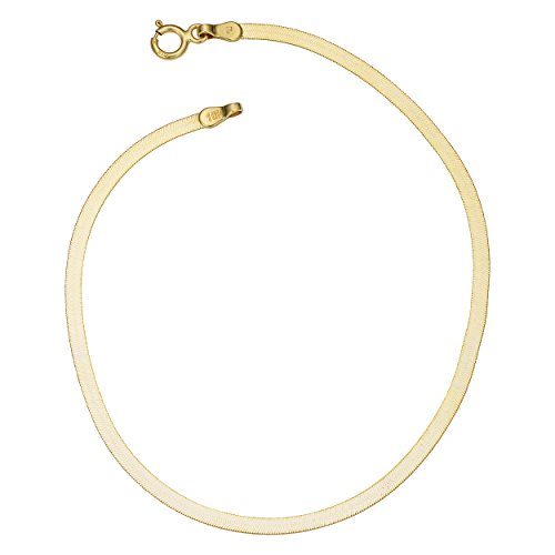 Women's Herringbone - 10K Yellow Gold Herringbone Bracelet 7.5 in